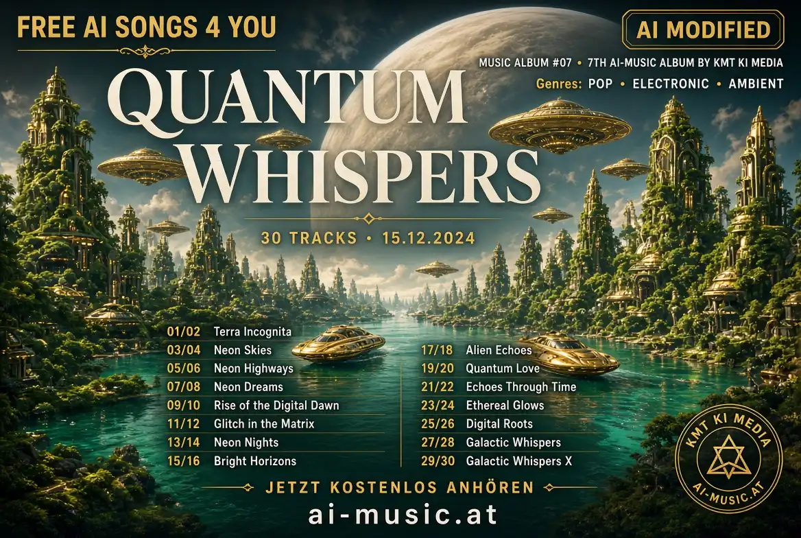 Albumcover Quantum Whispers (AI) AI Music Austria