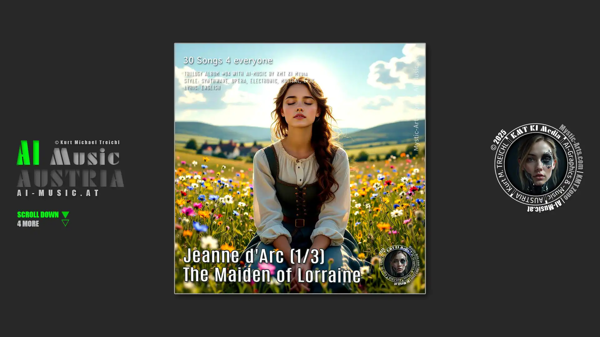 Cover Jeanne d'Arc Album 1 AI Music Austria