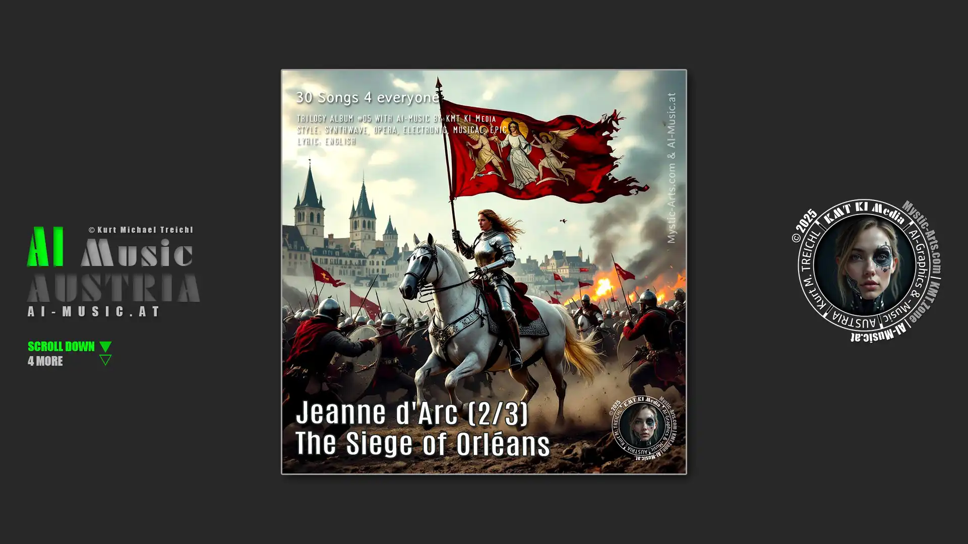Cover Jeanne d'Arc Album 2 AI Music Austria