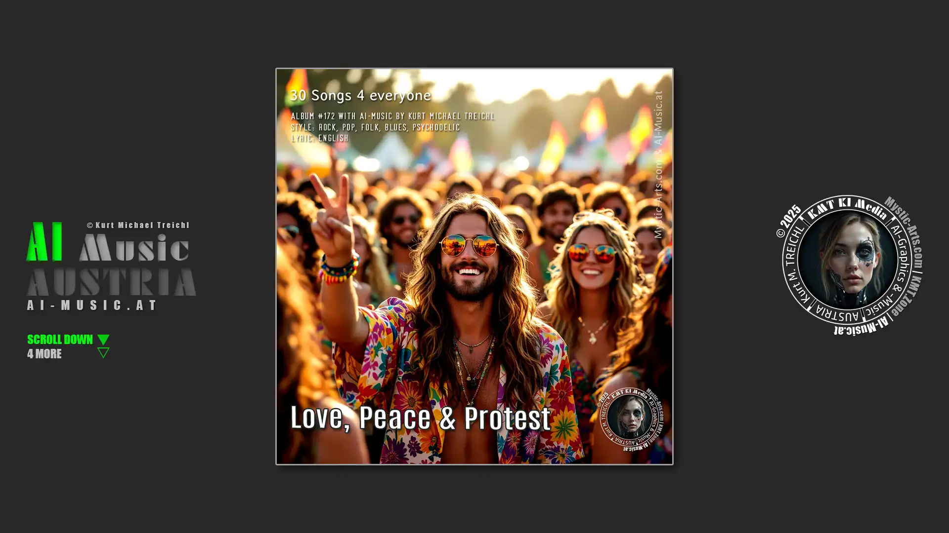 Cover Love, Peace & Protest AI Music Austria