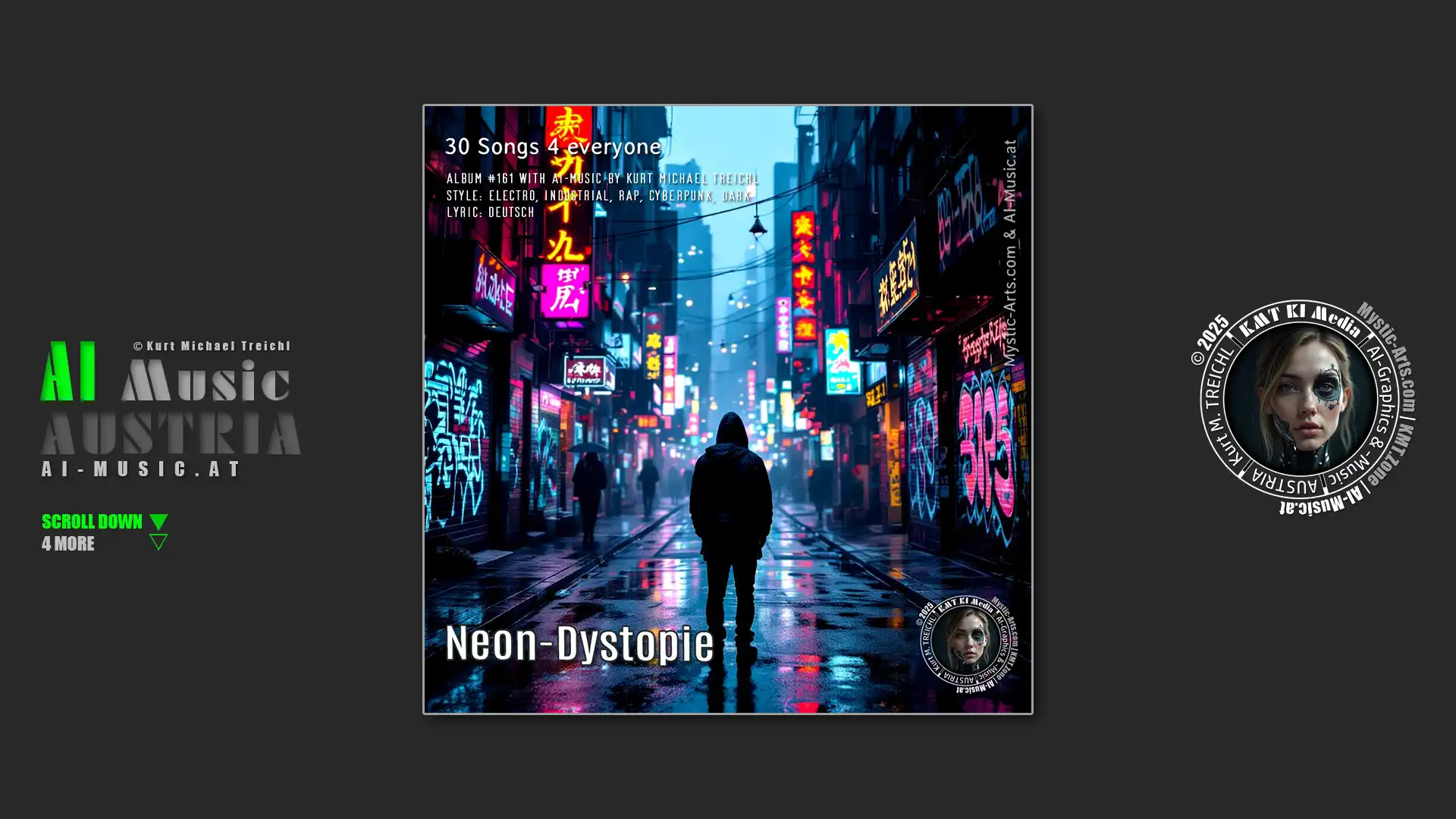 Neon-Dystopie AI Music Austria